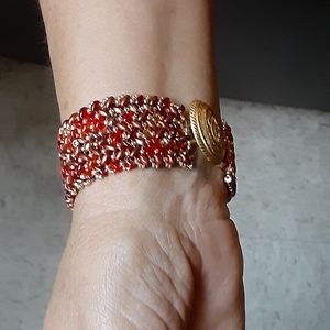 Hand Crafted Bracelet & Earring Holiday Set